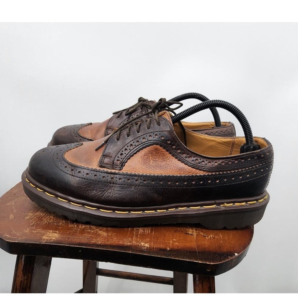 Vintage Dr. Martens 3989 Brogue Oxford Wingtip Made In England Mens Size 9 L10